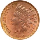 1872 Indian Head 1C SEGS MS65 RD