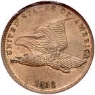 1858 Flying Eagle 1C. Sm Letters NGC MS63