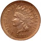 1871 Indian Head 1C NGC MS65 RB