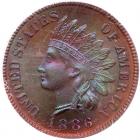 1886 Indian Head 1C. Variety 1 PCGS PF65 BR