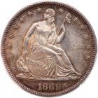 1869 Liberty Seated 50C PCGS MS63