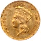 1874 $3 Gold PCGS AU58