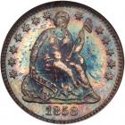 1858 Liberty Seated H10C ANACS Proof 64