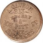 (1861-65) Civil War Token. NY - A. Gavron - Sausages. Fuld-630AB-4D, Rarity 8 NG