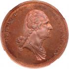 1859 Washington Pro Patria Medal. Baker-268A NGC MS65 RB