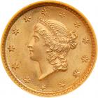 1853 $1 Gold Liberty NGC MS67