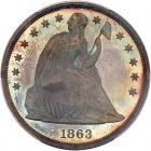 1863 Liberty Seated $1 PCGS Proof 65