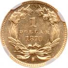 1870-S $1 Gold Indian NGC MS65 - 2