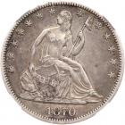 1870-CC Liberty Seated 50C NGC AU50