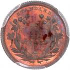 1871 Pattern Half Dime. Copper, reeded edge. Judd-1060, Pollock-1195, Rarity 7 - 2