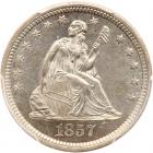 1857-S Liberty Seated 25C PCGS MS64