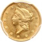 1853-C $1 Gold Liberty PCGS MS62