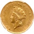 1855-C $1 Gold Indian PCGS AU53