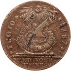 1787 Fugio Cent with STATES UNITED Newman 13-X R2 EF40