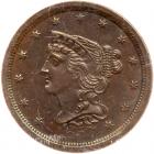 1857 C-1 R2 ANACS graded MS62 Brown