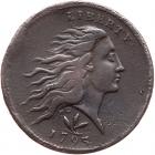 1793 S-9 R2 Wreath Cent, Vine & Bars Edge F12