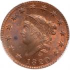 1820 N-13 R1 Large Date PCGS graded MS64 Red & Brown