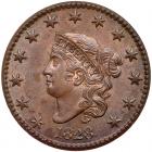 1828 Coronet Head 1C PCGS MS64 BR