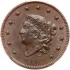 1835 N-6 R1 Head of 1834, Small 8 & Stars PCGS graded MS64 Brown, CAC Approved