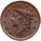 1838 N-1 R1 PCGS graded MS64 Brown, CAC Approved