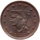 1842 N-9 R2 Large Date PCGS graded MS64 Brown