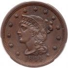 1844 N-1 R1 Repunched 1 PCGS graded MS62 Brown