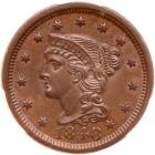 1848 N-21 R3- PCGS graded MS63 Brown, CAC Approved