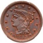 1853 N-31 R4+ PCGS graded MS65 Red & Brown