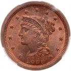 1855 N-4 R1 Upright 55 PCGS graded MS66 Red & Brown