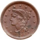 1856 N-11 R1 Upright 5 PCGS graded MS65 Brown