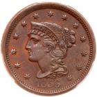 1856 N-17 R2 Italic 5 PCGS graded MS65 Brown