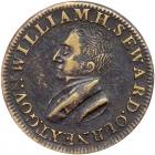 (undated) William H. Seward Hard Times Token Low-15, HT-28 R3 in Brass VF20