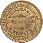 Undated Hard Times Token of Isaac Barton of Philadelphia Low-398A HT-385A in Brass R8 VF20