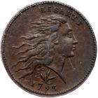 1793 S-9 R2 Wreath Cent, Vine & Bars Edge PCGS AU53