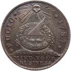 1787 Fugio Cent New Haven Restrike Newman 104-FF AU50