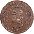 Undated Hard Times Token of Robert Ruggles of New York Low-273A HT-307A R4 EF40