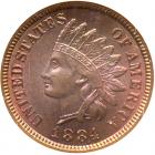 1884 Indian Head 1C NGC MS66 RB