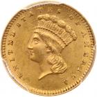 1861 $1 Gold Indian PCGS MS62