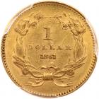 1861 $1 Gold Indian PCGS MS62 - 2