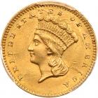 1861 $1 Gold Indian PCGS AU58