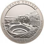 2012 Chaco Culture National Parks 5 oz America the Beautiful Silver Quarter