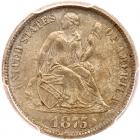 1875-CC Liberty Seated 10C. Mintmark Above PCGS MS64