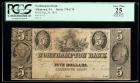 Northampton Bank, Allentown, PA, $5 Oct. 26, 1841. Haxby 370-G70. PCGS Very Fine 25 Apparent