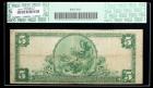 1902, $5 National Bank Note. NB of Commerce in St. Louis, MO. Ch. #4178. PCGS Fine 12 - 2