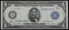 1914, $5 Federal Reserve Note