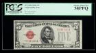 1928-C, $5 Legal Tender Note. PCGS Choice About New 58PPQ