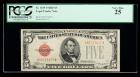 1928-D, $5 Legal Tender Note. PCGS Very Fine 25