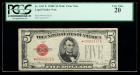 1928-F, $5 Legal Tender Note. Wide I Star Note. PCGS Very Fine 20