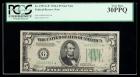 1934-A, $5 Federal Reserve Note. Star Note. PCGS Very Fine 30PPQ