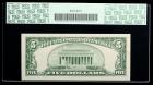 1934-C, $5 Federal Reserve Note. Wide Face. PCGS Gem New 66PPQ - 2